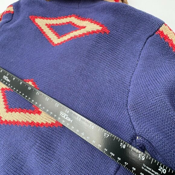 SELF ESTEEM | Women's XL Boho Open Front Cardigan Knit Sweater Southwest Aztec - Picture 6 of 9